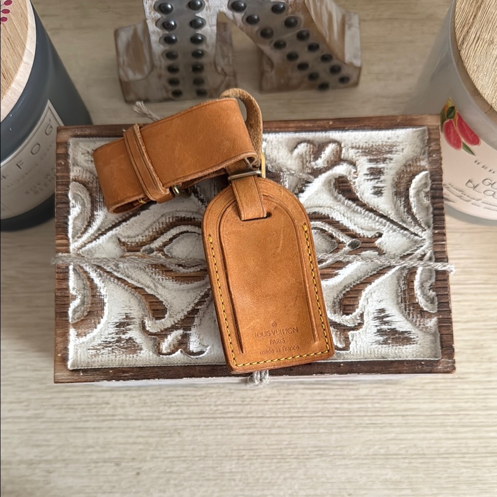 Louis Vuitton Leather Bag Tag